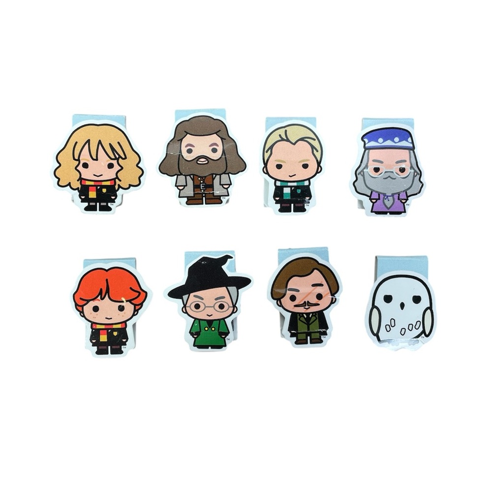 Harry Potter Lots of 8 Magnetic Cartoon Character Bookmarks